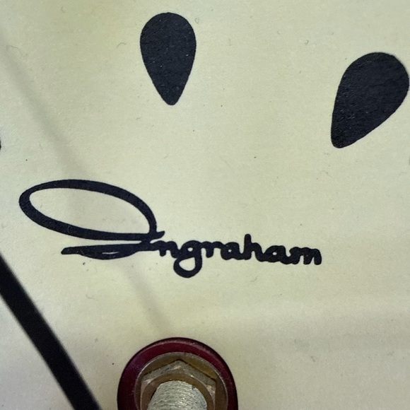 1970s Ingraham Red Plastic Apple Wall Clock Cottage Core granny Core WORKING! - Picture 6 of 12